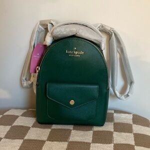 NWT Kate Spade Schuyler Mini Backpack — Deep Jade Green color